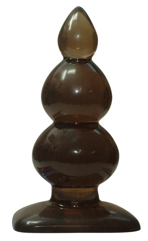 You2Toys Drops Plug średni czarno-przezroczysty 14 cm PVC You2Toys Drops Plug średni czarno-przezroczysty 14 cm PVC