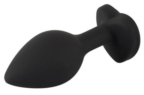 You2Toys Korek silikonowy serce z kryształem 7,3 cm czarny You2Toys Korek silikonowy serce z kryształem 7,3 cm czarny