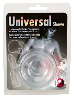 You2Toys Nakładka uniwersalna TPE do pomp i pierścieni 6 cm przezroczysta