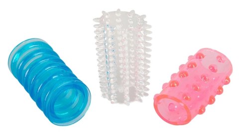 You2Toys Zestaw 3 elastycznych nakładek stymulujących TPE kolorowe 4,5 cm You2Toys Zestaw 3 elastycznych nakładek stymulujących TPE kolorowe 4,5 cm