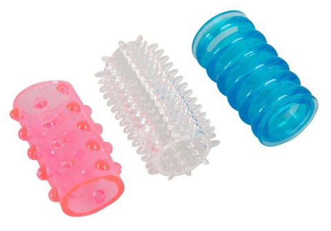 You2Toys Zestaw 3 elastycznych nakładek stymulujących TPE kolorowe 4,5 cm You2Toys Zestaw 3 elastycznych nakładek stymulujących TPE kolorowe 4,5 cm