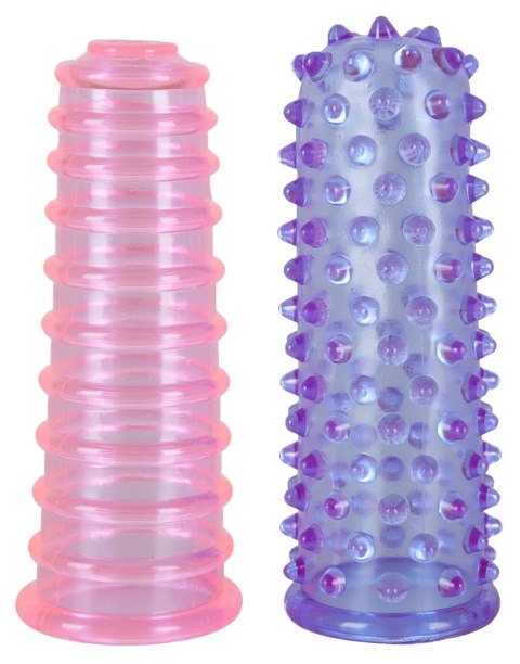 You2Toys Zestaw Nakładek na Palce PVC 8cm Rożowo-Fioletowe You2Toys Zestaw Nakładek na Palce PVC 8cm Rożowo-Fioletowe