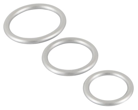 You2Toys Zestaw Pierścieni Intymnych SE, silikon-metaliczny, 3 rozmiary You2Toys Zestaw Pierścieni Intymnych SE, silikon-metaliczny, 3 rozmiary