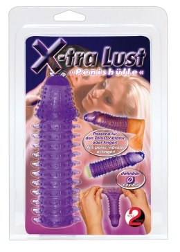 You2Toys elastyczna nakładka stymulująca z wypustkami fioletowa 14,5 cm