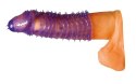 You2Toys elastyczna nakładka stymulująca z wypustkami fioletowa 14,5 cm