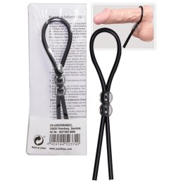 You2Toys silikonowa pętla regulowana do stref intymnych czarna 24 cm