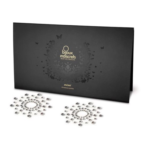 Bijoux Indiscrets Mimi Silver - dekoracyjna biżuteria na piersi, 2 szt. Bijoux Indiscrets Mimi Silver - dekoracyjna biżuteria na piersi, 2 szt.