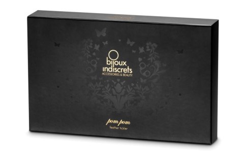 Bijoux Indiscrets Pom Pom elegancki tickler z piorek czarny Bijoux Indiscrets Pom Pom elegancki tickler z piorek czarny