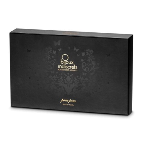 Bijoux Indiscrets Pom Pom elegancki tickler z piorek czarny Bijoux Indiscrets Pom Pom elegancki tickler z piorek czarny