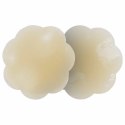Bye Bra Silicone Nipple Covers Nude - silikonowe osłonki kwiaty, wielorazowe