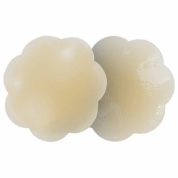Bye Bra Silicone Nipple Covers Nude - silikonowe osłonki kwiaty, wielorazowe