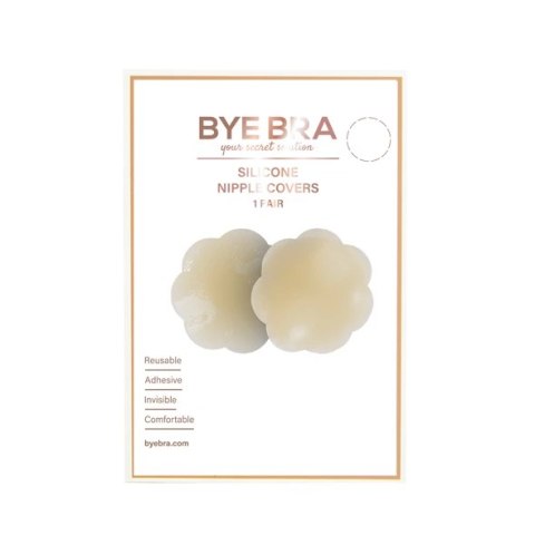 Bye Bra Silicone Nipple Covers Nude - silikonowe osłonki kwiaty, wielorazowe Bye Bra Silicone Nipple Covers Nude - silikonowe osłonki kwiaty, wielorazowe