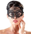 Cottelli Accessoires maska koronkowa na oczy wiązana czarna