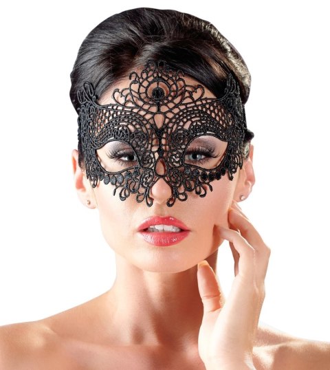 Cottelli Accessoires maska koronkowa na oczy wiązana czarna Cottelli Accessoires maska koronkowa na oczy wiązana czarna