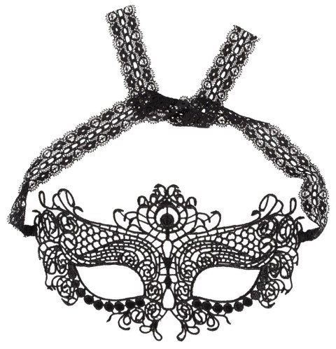 Cottelli Accessoires maska koronkowa na oczy wiązana czarna Cottelli Accessoires maska koronkowa na oczy wiązana czarna