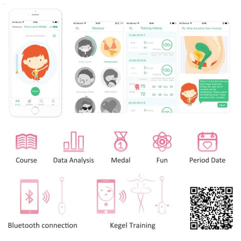Magic Motion Kegel Coach Smart - inteligentny trenażer mięśni Kegla, sterowanie aplikacją Magic Motion Kegel Coach Smart - inteligentny trenażer mięśni Kegla, sterowanie aplikacją