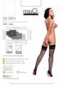 MissO S605 Pończochy samonośne kabaretki czarne S/M, koronka