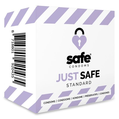 Safe Just Safe prezerwatywy 5 szt. anatomiczne lateksowe 56 mm Safe Just Safe prezerwatywy 5 szt. anatomiczne lateksowe 56 mm
