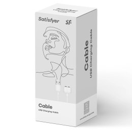 Satisfyer Kabel USB do ładowania - biały, magnetyczny, uniwersalny