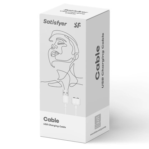 Satisfyer Kabel USB do ładowania - biały, magnetyczny, uniwersalny Satisfyer Kabel USB do ładowania - biały, magnetyczny, uniwersalny