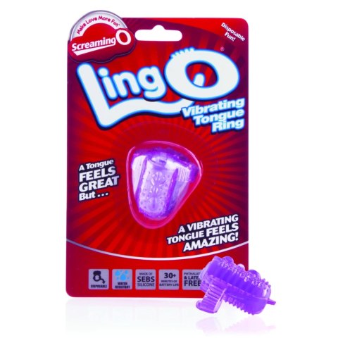 Screaming O The LingO Purple - silikonowy masażer języka, 30 min pracy Screaming O The LingO Purple - silikonowy masażer języka, 30 min pracy