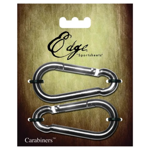 Sportsheets Edge Carabiners - Wytrzymałe klamry metalowe (2 szt.) Sportsheets Edge Carabiners - Wytrzymałe klamry metalowe (2 szt.)