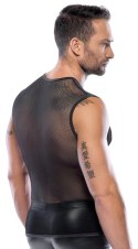 Svenjoyment Bezrękawnik Męski Gruba Siateczka Czarny XL/2XL