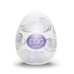 Tenga Egg Cloudy 1 szt. - elastyczna nakładka intymna z wypukłą teksturą