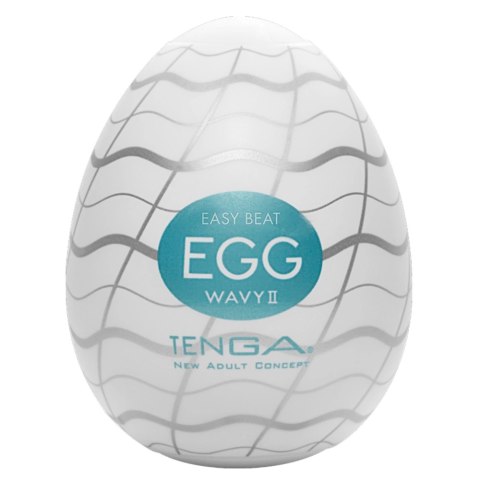 Tenga Egg Wavy II - elastyczna nakładka intymna, 1 szt. Tenga Egg Wavy II - elastyczna nakładka intymna, 1 szt.