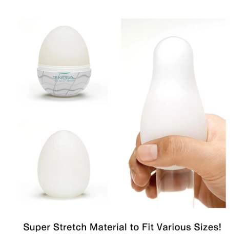 Tenga Egg Wavy II - elastyczna nakładka intymna, 1 szt. Tenga Egg Wavy II - elastyczna nakładka intymna, 1 szt.