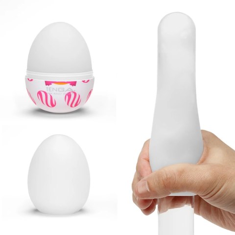 Tenga Egg Wonder Curl - elastyczna nakładka intymna, 1 sztuka Tenga Egg Wonder Curl - elastyczna nakładka intymna, 1 sztuka