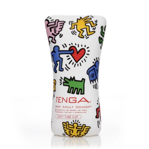 Tenga Keith Haring Soft Tube Cup - anatomiczna maszyna intymna, miękka tuba Tenga Keith Haring Soft Tube Cup - anatomiczna maszyna intymna, miękka tuba