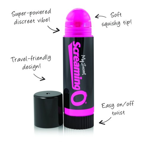 The Screaming O Lip Balm - Mini urządzenie wibracyjne, dyskretna forma The Screaming O Lip Balm - Mini urządzenie wibracyjne, dyskretna forma