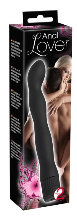 You2Toys model falisty - czarny aplikator intymny z wibracją 18 cm