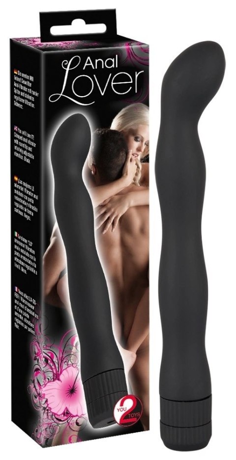 You2Toys model falisty - czarny aplikator intymny z wibracją 18 cm You2Toys model falisty - czarny aplikator intymny z wibracją 18 cm