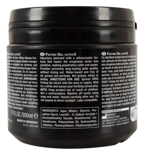 EROS UltraX Silikonowo-Wodny Żel Intymny 500 ml, długotrwały poślizg EROS UltraX Silikonowo-Wodny Żel Intymny 500 ml, długotrwały poślizg