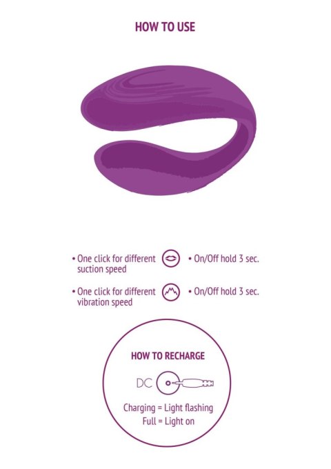 Bound Love Couples Vibrator Purple Bound Love Couples Vibrator Purple