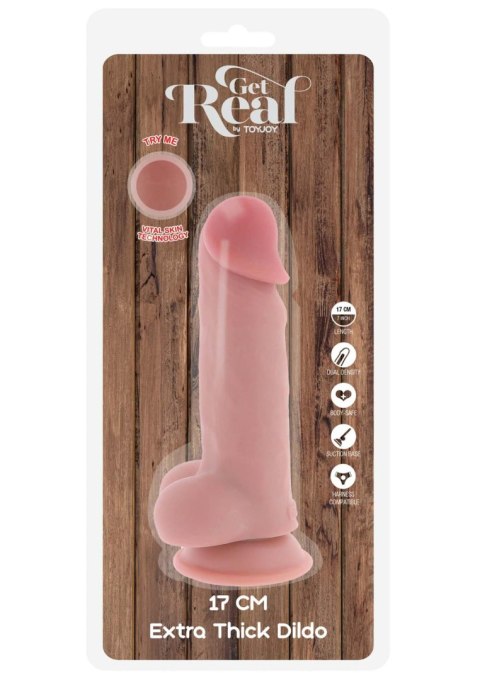 Deluxe Dual Density Thick Dildo TPE 17 cm Deluxe Dual Density Thick Dildo TPE 17 cm