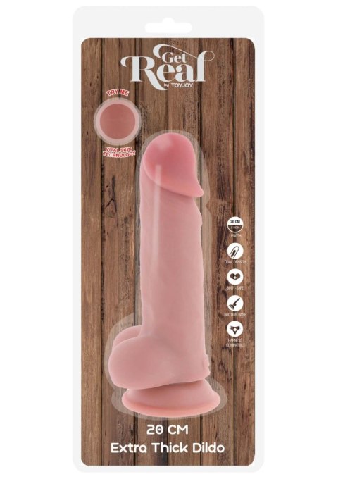 Deluxe Dual Density Thick Dildo TPE 20 cm Deluxe Dual Density Thick Dildo TPE 20 cm