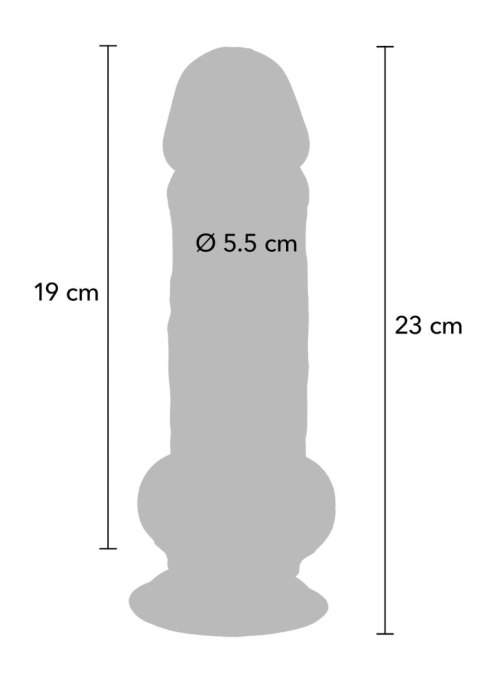 Deluxe Dual Density Thick Dildo TPE 23 cm Deluxe Dual Density Thick Dildo TPE 23 cm