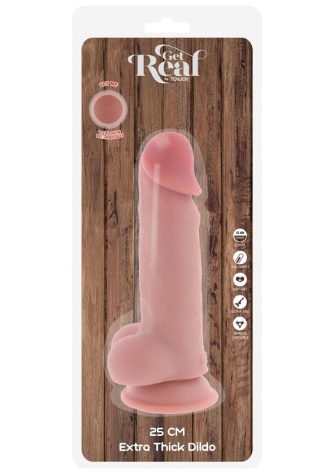 Deluxe Dual Density Thick Dildo TPE 25 cm Deluxe Dual Density Thick Dildo TPE 25 cm