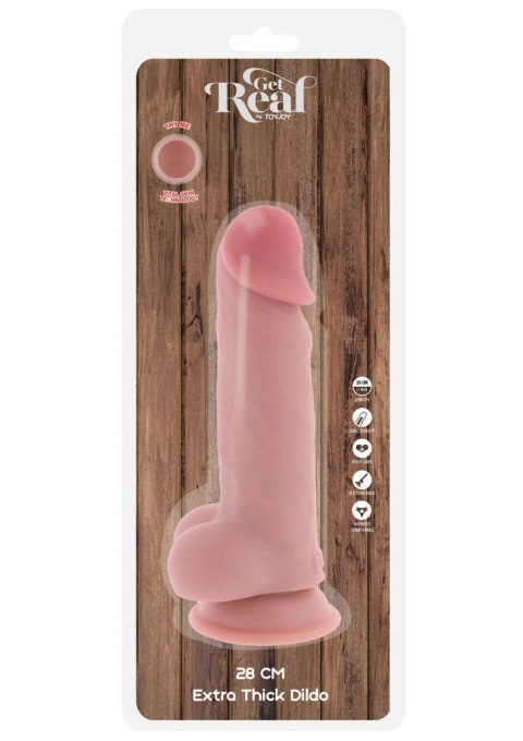 Deluxe Dual Density Thick Dildo TPE 28 cm Deluxe Dual Density Thick Dildo TPE 28 cm
