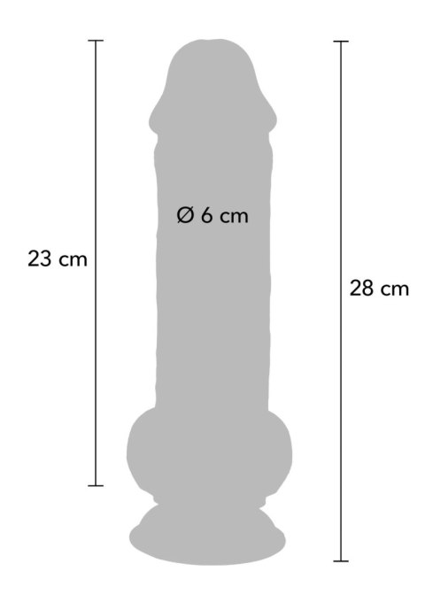 Deluxe Dual Density Thick Dildo TPE 28 cm Deluxe Dual Density Thick Dildo TPE 28 cm