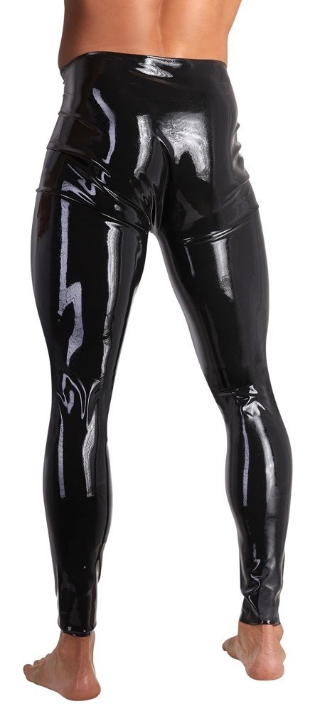 LateX Legginsy męskie czarne z anatomicznym otworem S LateX Legginsy męskie czarne z anatomicznym otworem S