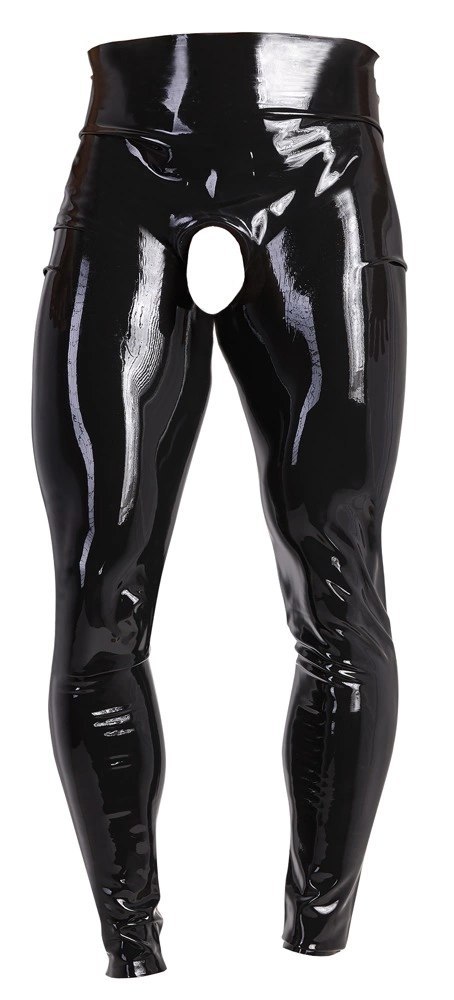 LateX Legginsy męskie czarne z anatomicznym otworem S LateX Legginsy męskie czarne z anatomicznym otworem S