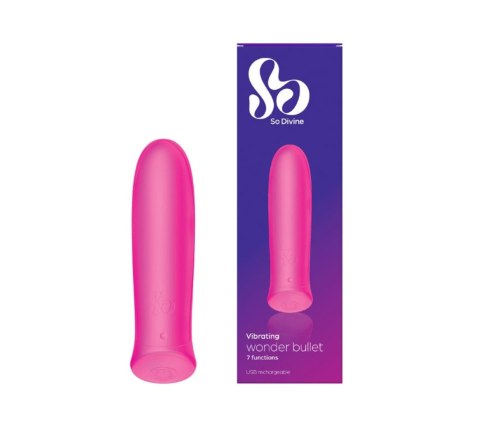 Rechargeable Wonder Bullet Vibrator - Pink Rechargeable Wonder Bullet Vibrator - Pink