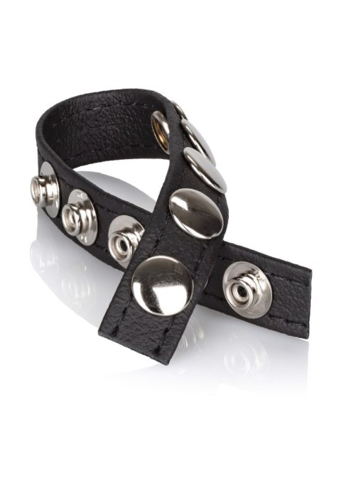 Leather Multi-Snap Ring Black Leather Multi-Snap Ring Black