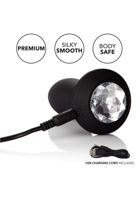 Vibrating Petite Crystal Probe Black Vibrating Petite Crystal Probe Black