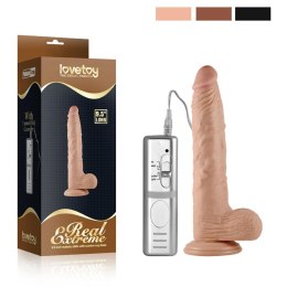 9.5'' Real Extreme Vibrating Dildo Flesh