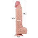 King Sized Sliding Skin™ Dual Layer Dong 14’’ – Gigantyczne Dwuwarstwowe Dildo z Przyssawką